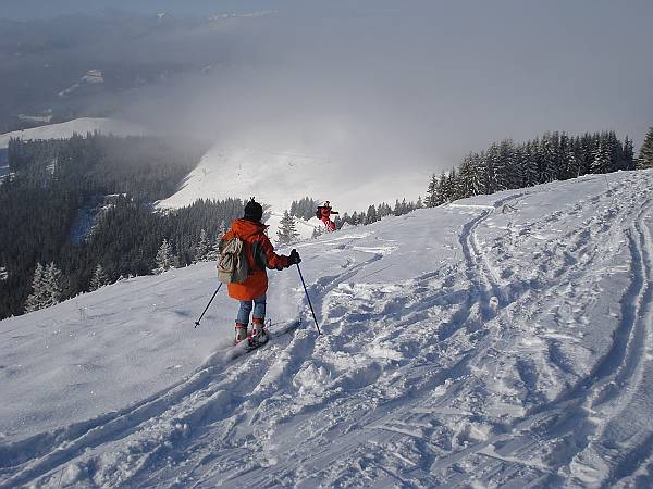 16 Eine herrliche Abfahrt steht uns bevor